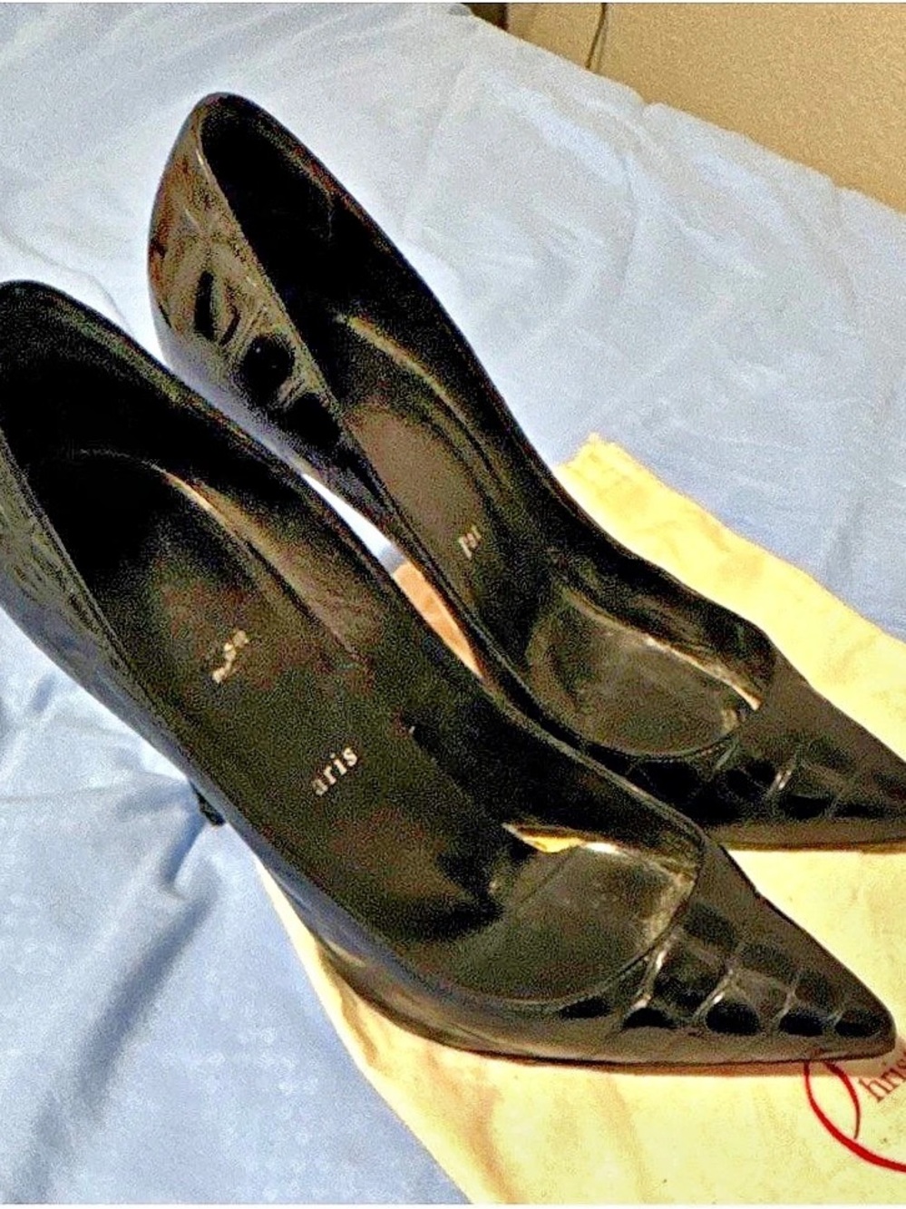 Christian Louboutin Black Pointed-Toe Heels